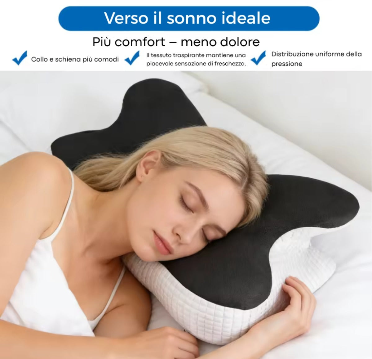 Cuscino Cervicale Ortopedico in Memory Foam